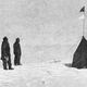 Roald Amundsen’s crew at the South Pole, December 14, 1911. (Image: Roald Amundsen/Public Domain)